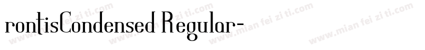 rontisCondensed Regular字体转换